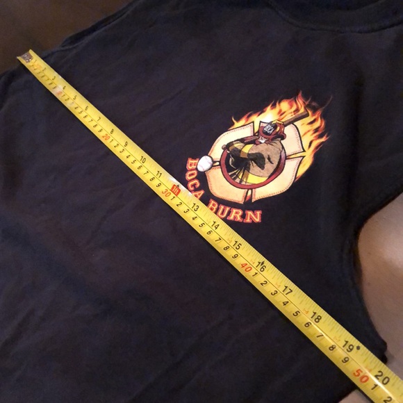 🔥Unisex Boca Burn 2006 event sleeveless oversized Hanes Heavyweight T - Picture 6 of 6